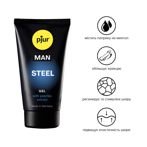 Гель для пениса массажный pjur MAN Steel Gel 50 ml - 2