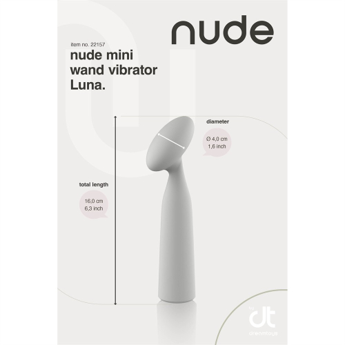 Точечный вибратор в форме мини-микрофона серый Dream Toys NUDE LUNA - 12