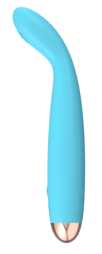 Вибратор вагинальный и точки G синего цвета Soft Silicone - 3