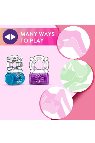 Ерекційне віброкільце фіолетового кольору Blush PLAY WITH ME ONE NIGHT STAND - 4