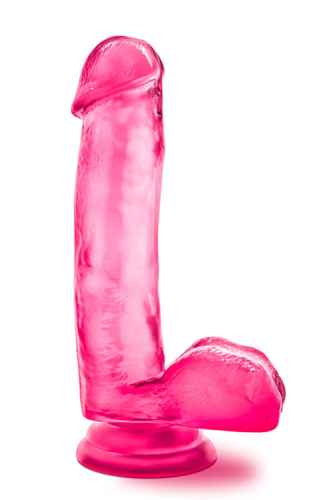 Реалістичний фалоімітатор з мошонкою рожевий B yours SWEET N HARD - 1