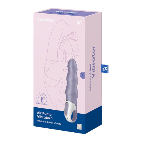 Вібратор вагінальний фіолетовий Satisfyer Air Pump Vibrator 1 - 6