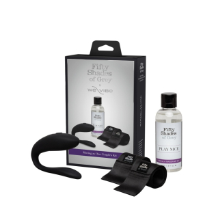 Набір із парним вібратором чорного кольору Sync Lite We-Vibe та Moving As One від Fifty Shades of Grey