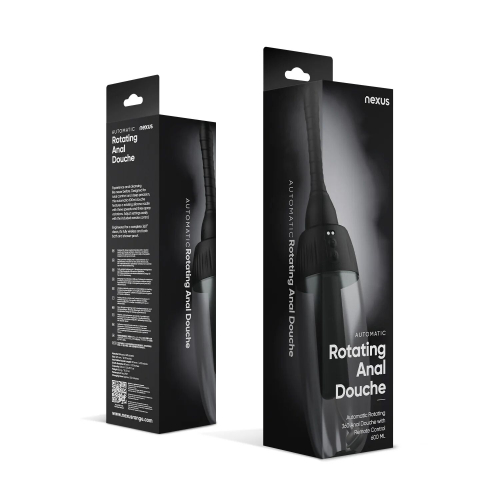 Анальний душ чорний Nexus Rotating Anal Douche 600 мл - 2