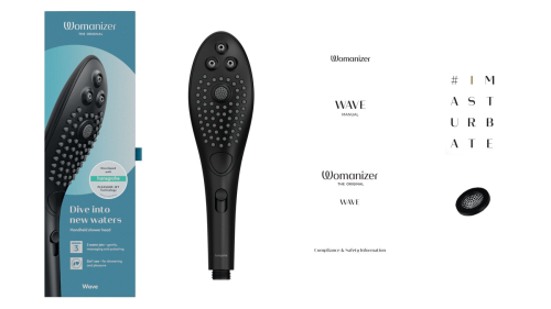 Насадка-стимулятор для душу 2в1 Womanizer Wave масажер для інтимних зон чорна - 5