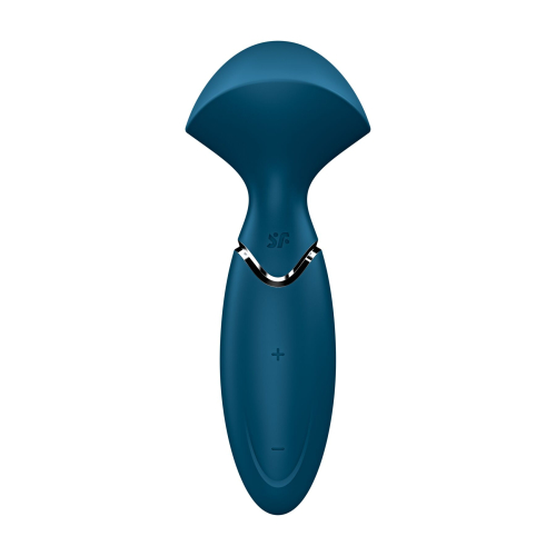 Вібромасажер Ванд для стимуляції ерогенних зон синього кольору Satisfyer - 6