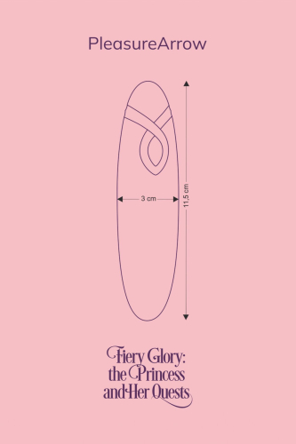 Вібратор для стимуляції клітора фіолетового кольору FairyGasm PleasureArrow - 10