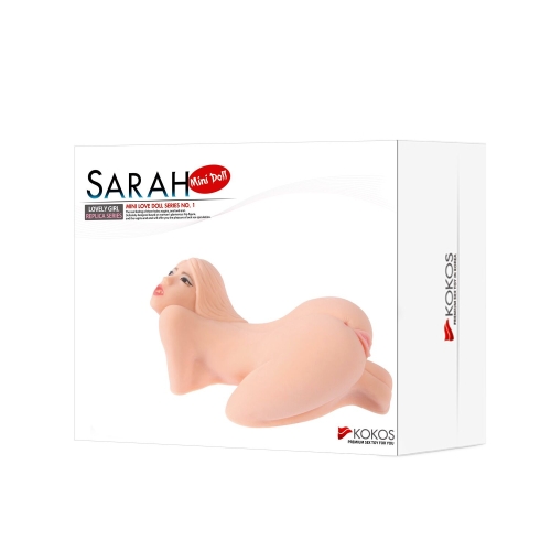 Мастурбатор мини-кукла со ртом вагиной и анусом с вибрацией и массажем Kokos Sarah 2WayPlus - 7