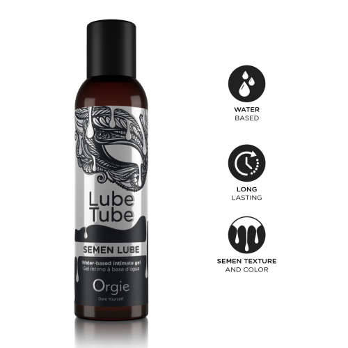 Лубрикант с имитацией спермы на водной основе Orgie Lube Tube Semen Lube 150 мл - 3