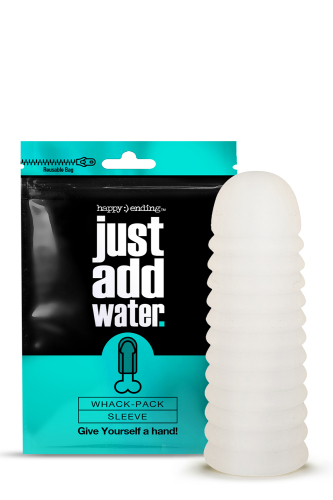 Мастурбатор для мужчин белого цвета Happy ending Just add water whack pack self lubricating sleeve - 1