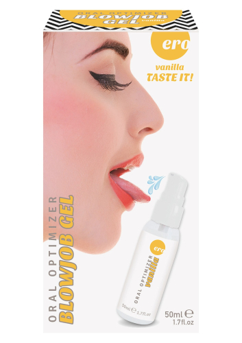 Стимулирующий оральный гель на водной основе со вкусом ванили Hot Oral Optimizer Blowjob Gel 50 мл - 1