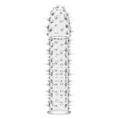 Стимулирующая насадка на член с шипами прозрачная Meleon - Screaming Thorn Wolf Braces CRISTAL - 2