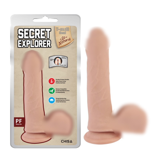Фаллоимитатор реалистичный на присоске телесного цвета Chisa Secret Explorer - 1