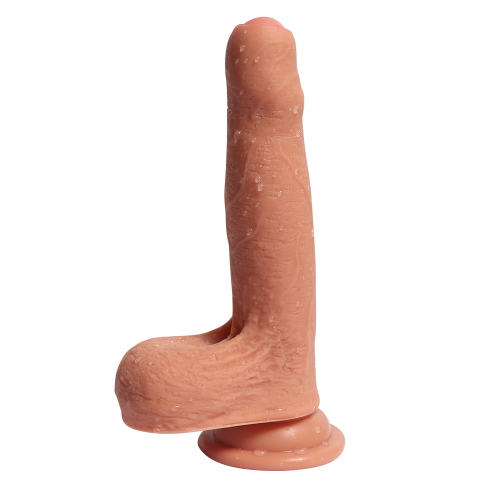 Фаллоимитатор 13 см/3,6 см реалистичный гибкий с яичками на присоске Azazel realistic dildo виниловый - 2