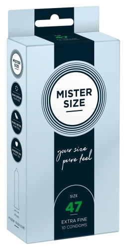 Презервативи Mister Size 47 mm (мм) 10 штук Містер Сайз - 2