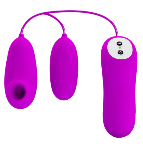Вакуумный стимулятор с виброяйцом PRETTY LOVE - SUCTION &amp;amp; VIBRO-BULLETS, BI-014925 - 3