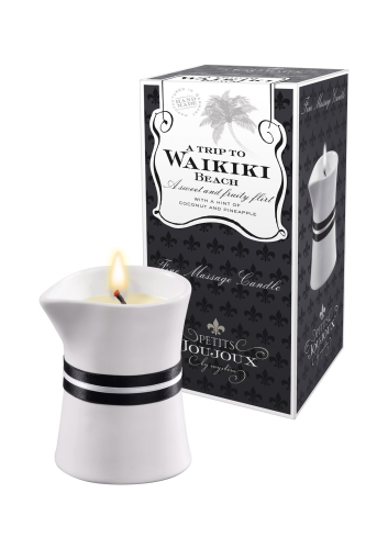 Масажна свічка Подорож на пляж Ваїкікі Petits Joujoux Mystim 120 грам - 1