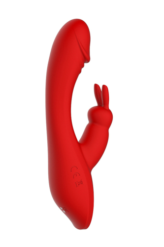 Вибромассажер кролик со стимуляцией клитора и точки G красный Dream toys REVOLUTION ARTEMIS - 4
