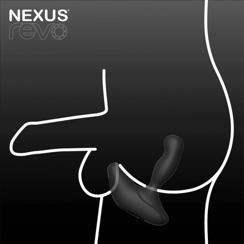 Смарт вібромасажер для простати з пультом керування чорного кольору Nexus Revo Stealth with APP - 8