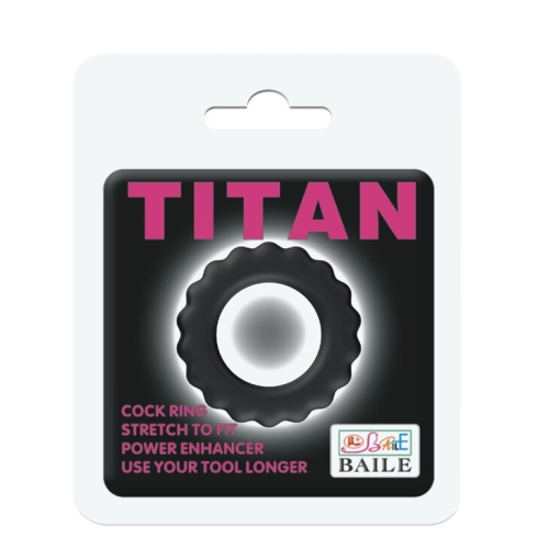 Ерекційне кільце чорне Titan BI-210145 - 6