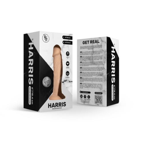Фаллоимитатор реалистичный на присоске бежевого цвета EasyToys Fantasy Deluxe длина 150 мм - 1