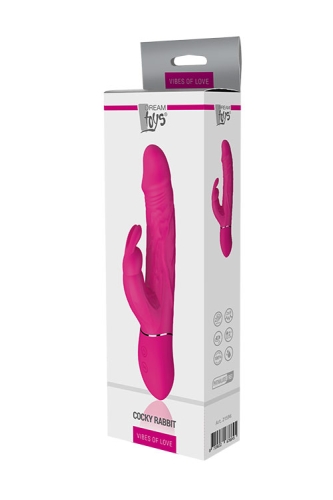 Вібратор із відростком для клітора рожевого кольору Dream Toys VIBES OF LOVE COCKY - 2