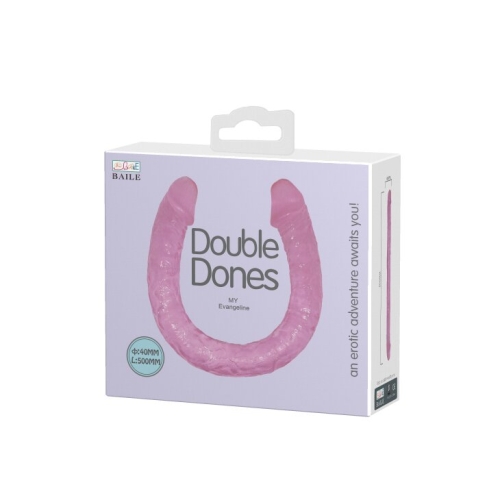 Двосторонній фалоімітатор Double Dones BI-040061 - 7