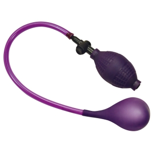Пробка анальная с расширителем черно фиолетового цвета Bad Kitty Anal Balloon
