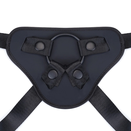 Трусики для страпона из полиуретана черные Liebe Seele Vegan Fetish Universal Strap On Harness - 2