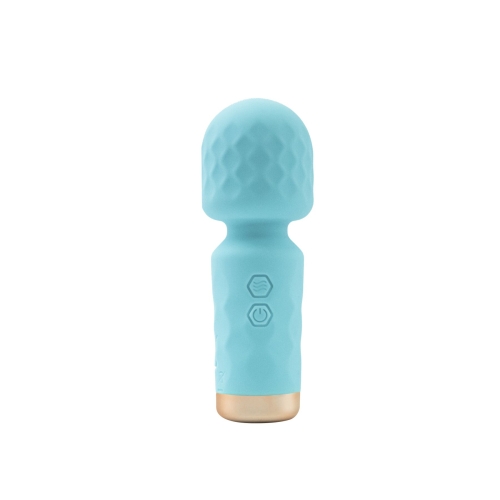 Вибромассажер Ванд мини бирюзовый BMS Factory M’Lady Mini Vibrating Wand - 1