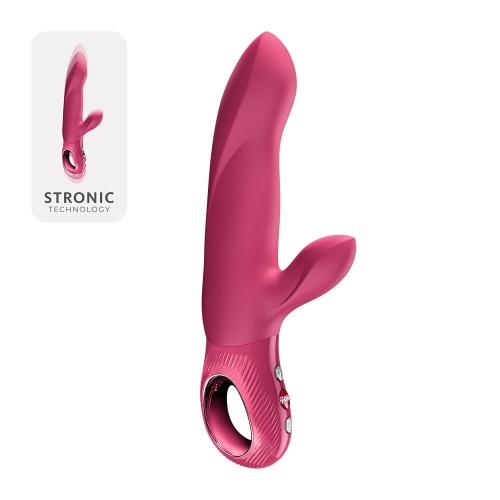 Пульсатор для точки G із кліторальним відростком малиновий Fun Factory Bi Stronic Arc - 1