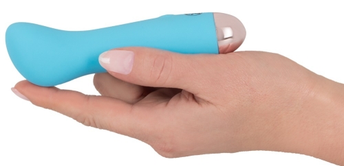 Мини вибратор для стимуляции клитора синего цвета You2Toys Сuties Genera - 4