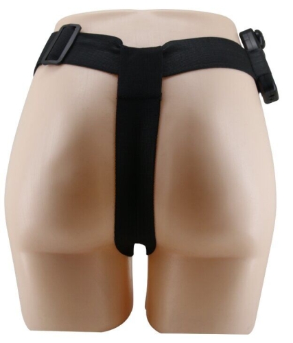 Страпон с вибрацией на ремне коричневый Ultra Passionate Harness Realdeal Penis 6.2 - 6