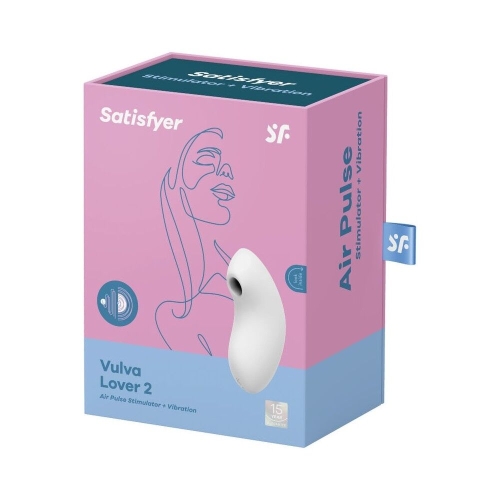 Вакуумний кліторальний стимулятор білого кольору Satisfyer Vulva Lover 2 - 4
