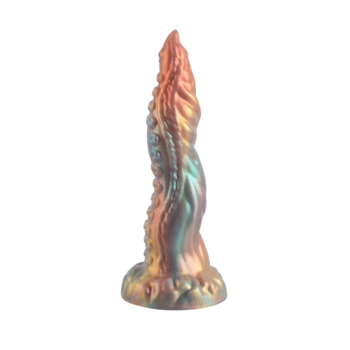 Фаллоимитатор в виде пришельца силиконовый разноцветный Vscnovelty Glitter Silicone Dildo Ligula - 3