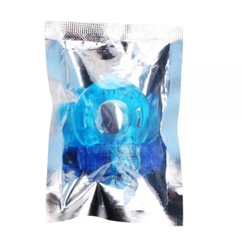 Эрекционное виброкольцо голубого цвета Chisa Reusable Cock Ring - 2