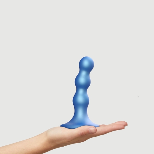 Насадка для страпона силиконовая синяя Strap On Me Dildo размер S - 2