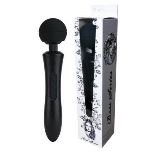 Вібромасажер Ванд у формі мікрофону Пульсатор чорного кольору Boss series Massager Ultra Powerful - 1
