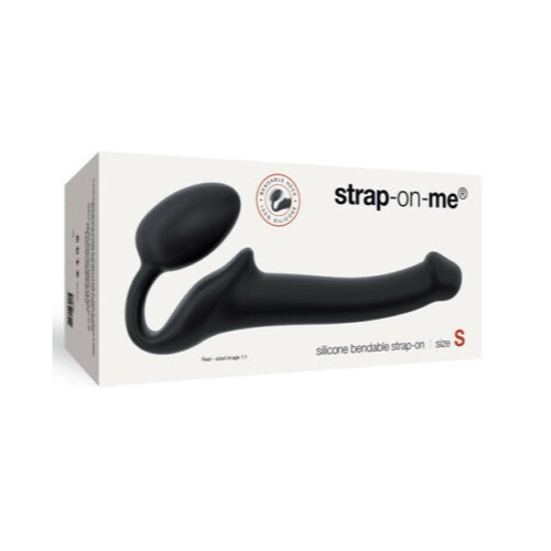 Безременний страпон без вібрації чорного кольору Strap On Me Strapless - 4
