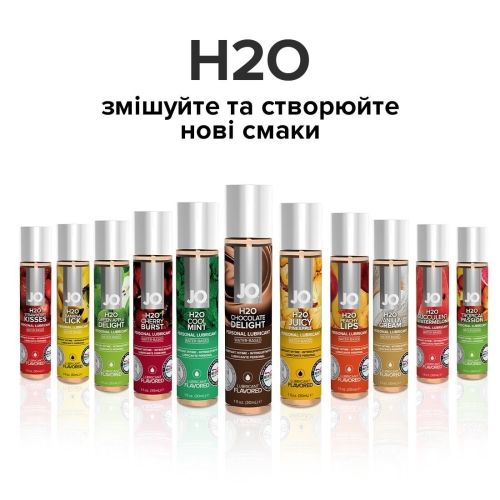 Лубрикант съедобный для орального секса вкус шоколада System JO H2O 30 мл - 5