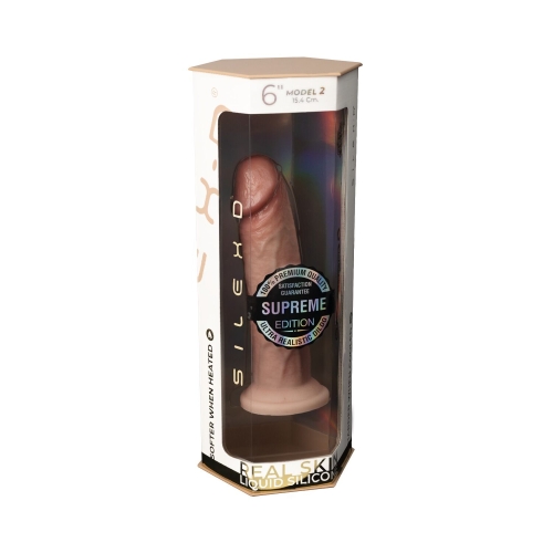 Фалоімітатор реалістичний на присосці бежевий Silexd Robby Premium Real Skin модель 2 6 - 6