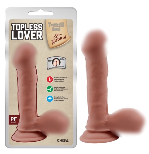 Фалос на присоску реалістичний бежевий CHISA Topless Lover Flesh - 1