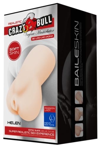 Мастурбатор вагіна тілесного кольору LYBAILE Crazy Bull Helen Realistic Vagina - 8