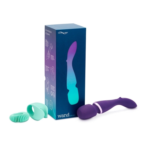 Вібромасажер ванд для стимуляції інтимних зон фіолетовий Wand by We-Vibe - 10