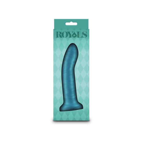 Фалоімітатор на присосці бірюзовий NS Novelties Royals - 6&amp;quot; Charlie - Metallic Teal - 3