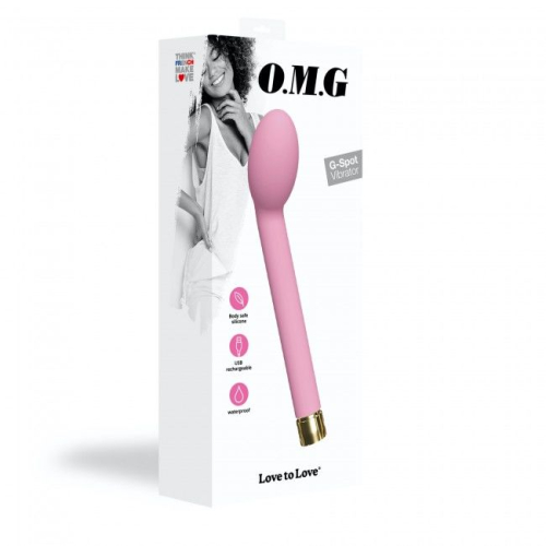 Водонепроникний вібратор для точки G рожевого кольору Love To Love O. M. G. Rose - 7