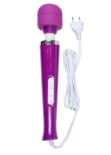 Вібромасажер Ванд у формі мікрофона фіолетового кольору Boss series Magic Massager - 1
