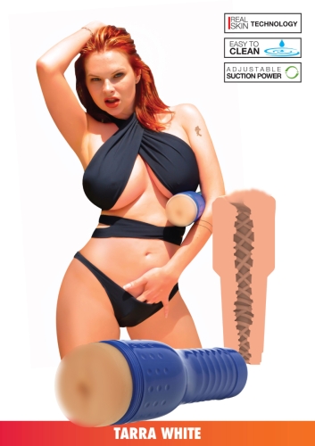 Мастурбатор в колбе вагина порноактрисы Тарры Уайт телесного цвета California Exotic Novelties Private Tarra White Legend Pussy - 1