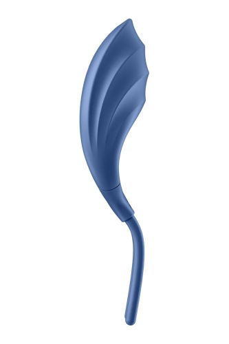 Эрекционное виброкольцо для пениса синего цвета Satisfyer Swordsman - 3