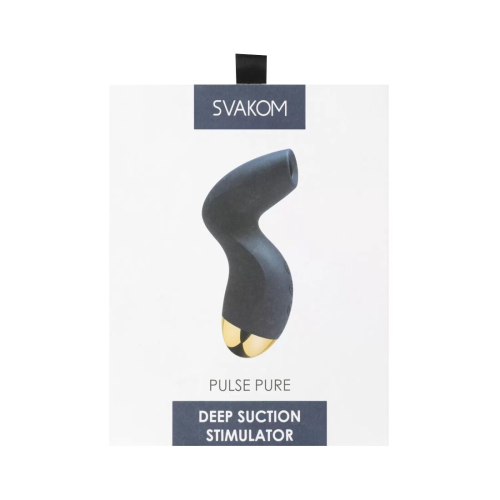 Вакуумний кліторальний стимулятор синього кольору Svakom Pulse Pure - 8
